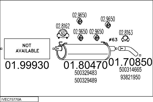 MTS IVEC75770A034168 - Impianto gas scarico www.autoricambit.com