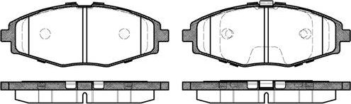 Honda NHC-799 - Kit pastiglie freno, Freno a disco www.autoricambit.com