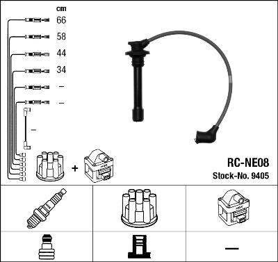 NGK 9405 - Kit cavi accensione www.autoricambit.com