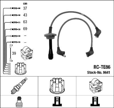 NGK 9641 - Kit cavi accensione www.autoricambit.com