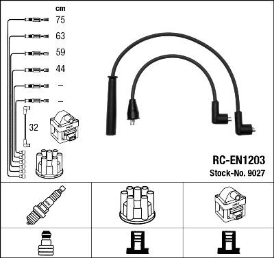 NGK 9027 - Kit cavi accensione www.autoricambit.com