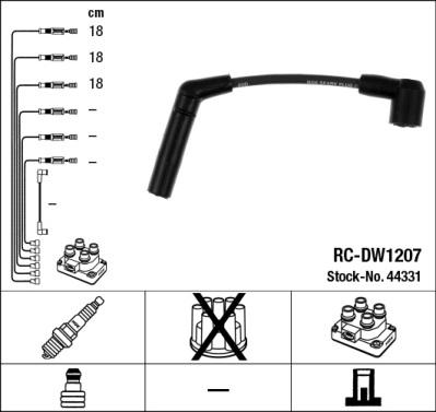 NGK 44331 - Kit cavi accensione www.autoricambit.com