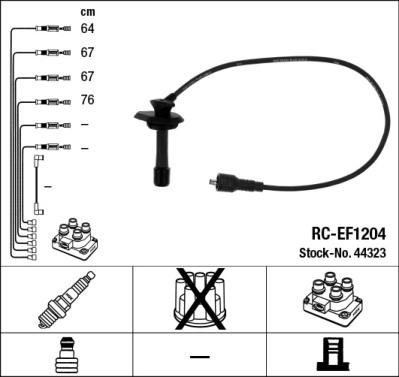 NGK 44323 - Kit cavi accensione www.autoricambit.com