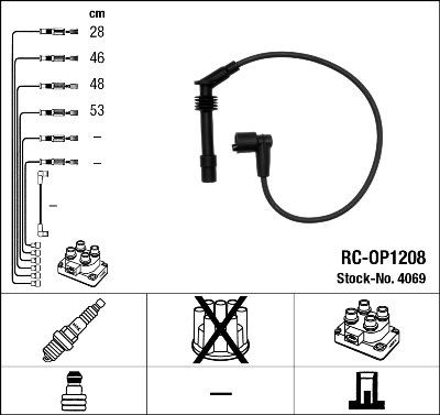 NGK 4069 - Kit cavi accensione www.autoricambit.com