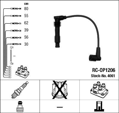 NGK 4061 - Kit cavi accensione www.autoricambit.com