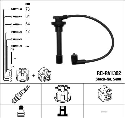 NGK 5400 - Kit cavi accensione www.autoricambit.com