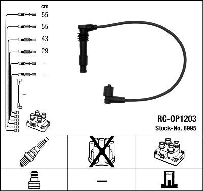 NGK 6995 - Kit cavi accensione www.autoricambit.com