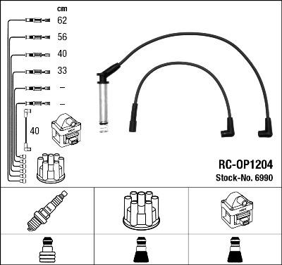 NGK 6990 - Kit cavi accensione www.autoricambit.com