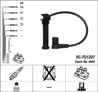 NGK 6984 - Kit cavi accensione www.autoricambit.com