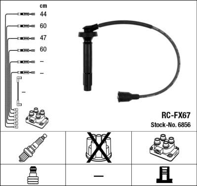 NGK 6856 - Kit cavi accensione www.autoricambit.com