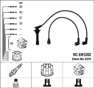 NGK 6370 - Kit cavi accensione www.autoricambit.com