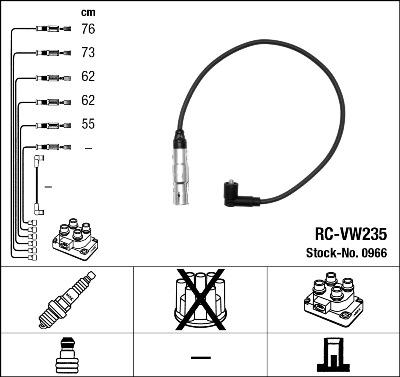 NGK 0966 - Kit cavi accensione www.autoricambit.com