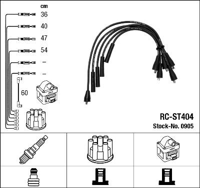 NGK 0905 - Kit cavi accensione www.autoricambit.com