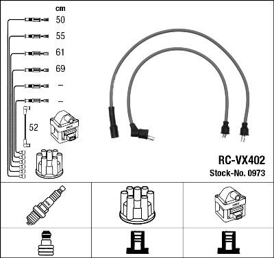 NGK 0973 - Kit cavi accensione www.autoricambit.com