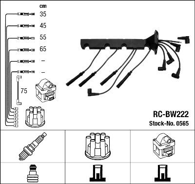 NGK 0565 - Kit cavi accensione www.autoricambit.com