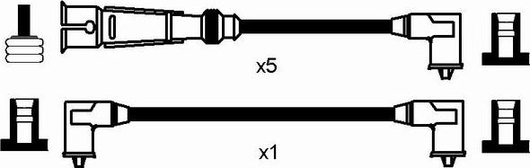 NGK 0512 - Kit cavi accensione www.autoricambit.com