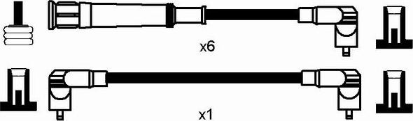 NGK 0576 - Kit cavi accensione www.autoricambit.com