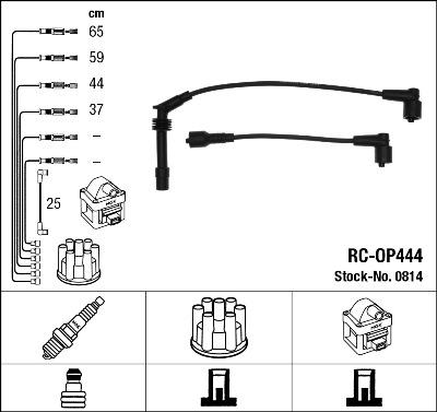 NGK 0814 - Kit cavi accensione www.autoricambit.com