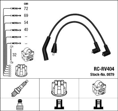 NGK 0879 - Kit cavi accensione www.autoricambit.com