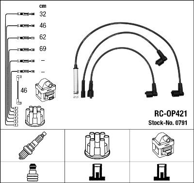 NGK 0791 - Kit cavi accensione www.autoricambit.com