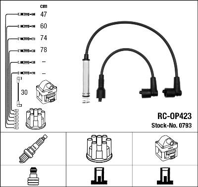 NGK 0793 - Kit cavi accensione www.autoricambit.com