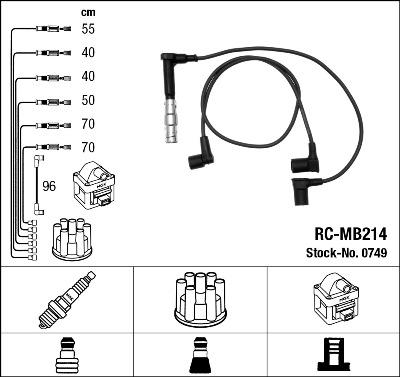 NGK 0749 - Kit cavi accensione www.autoricambit.com