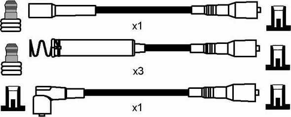 NGK 0788 - Kit cavi accensione www.autoricambit.com