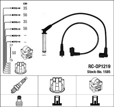 NGK 1585 - Kit cavi accensione www.autoricambit.com