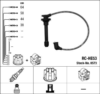 NGK 8573 - Kit cavi accensione www.autoricambit.com