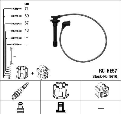 NGK 8610 - Kit cavi accensione www.autoricambit.com