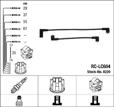 NGK 8220 - Kit cavi accensione www.autoricambit.com