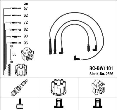 NGK 2566 - Kit cavi accensione www.autoricambit.com