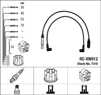 NGK 7318 - Kit cavi accensione www.autoricambit.com