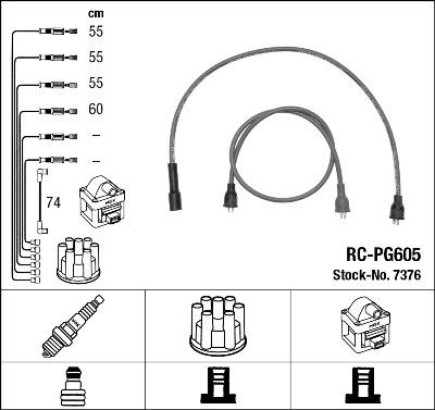 NGK 7376 - Kit cavi accensione www.autoricambit.com