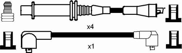 NGK 7294 - Kit cavi accensione www.autoricambit.com