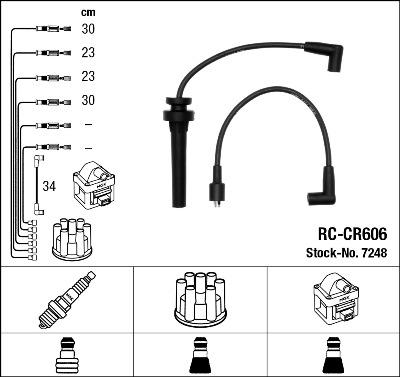 NGK 7248 - Kit cavi accensione www.autoricambit.com