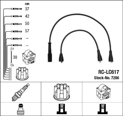 NGK 7286 - Kit cavi accensione www.autoricambit.com