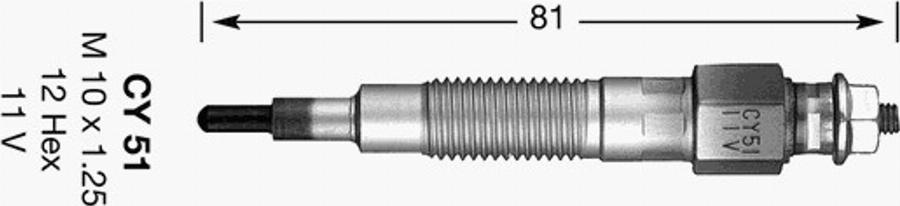 NGK CY51 - Candeletta www.autoricambit.com