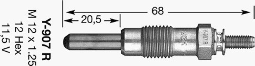 NGK Y-907R - Candeletta www.autoricambit.com