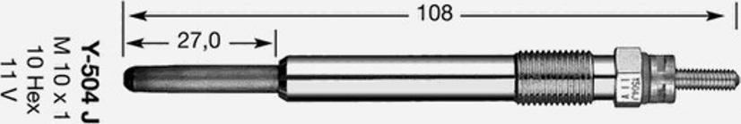 NGK Y-504J - Candeletta www.autoricambit.com
