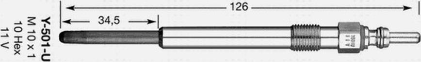 NGK Y-501U - Candeletta www.autoricambit.com