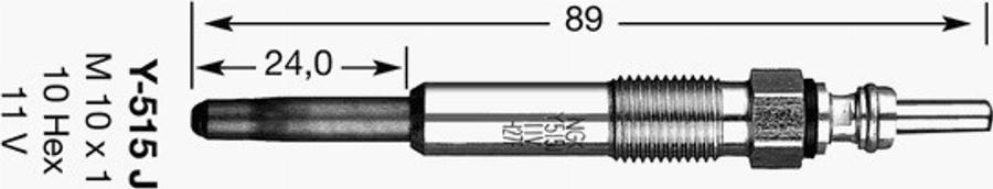 NGK Y-515J - Candeletta www.autoricambit.com