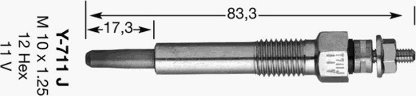 NGK Y-711J - Candeletta www.autoricambit.com