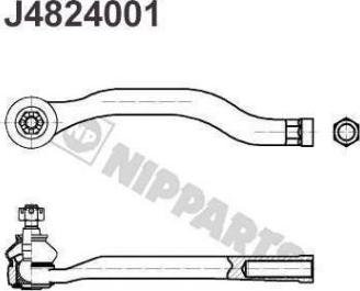 Nipparts J4824001 - Testa barra d'accoppiamento www.autoricambit.com