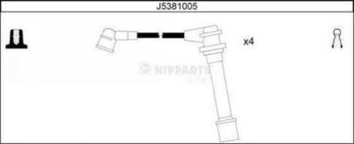 Nipparts J5381005 - Kit cavi accensione www.autoricambit.com