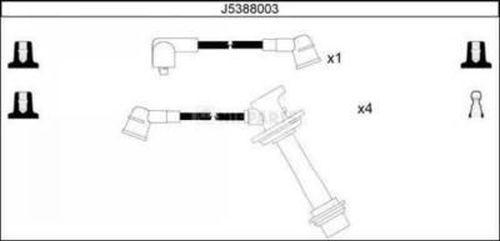 Nipparts J5388003 - Kit cavi accensione www.autoricambit.com