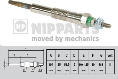 Nipparts J5712013 - Candeletta www.autoricambit.com