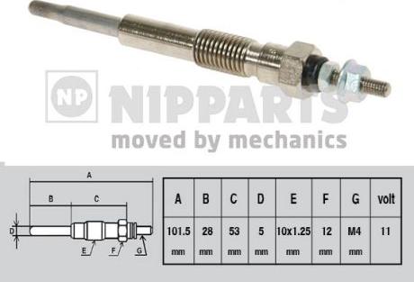 Nipparts J5712021 - Candeletta www.autoricambit.com