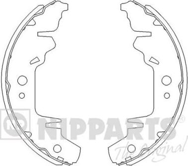 Nipparts J3500310 - Kit freno, freni a tamburo www.autoricambit.com