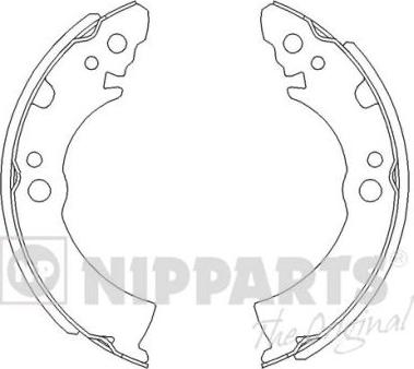 Nipparts J3501001 - Kit freno, freni a tamburo www.autoricambit.com